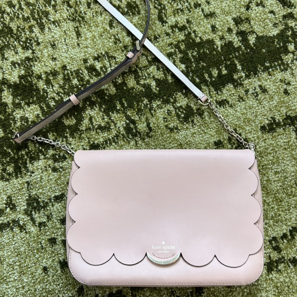 Kate Spade Light Pink Scalloped Crossbody Purse